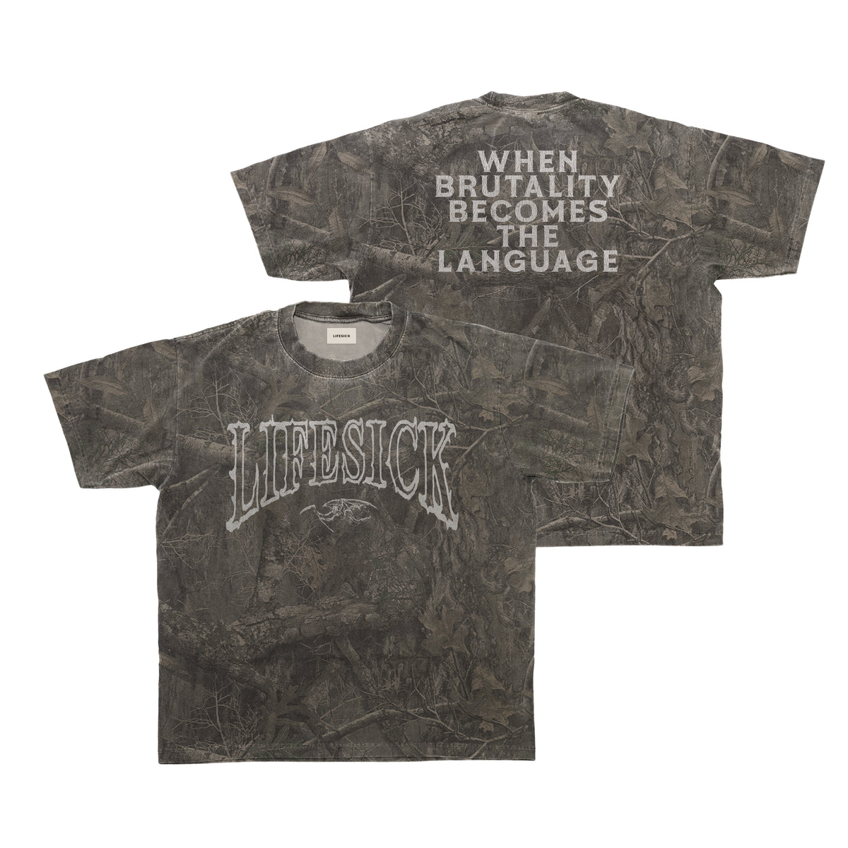 WASHED CAMO T-SHIRT (PRE-ORDER)